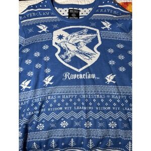 Harry Potter Ugly Christmas Sweater Ravenclaw Crest Wizarding World Size 2XL
